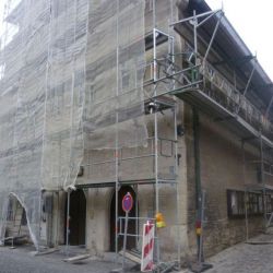 Sanierungsarbeiten am und im Rathaus